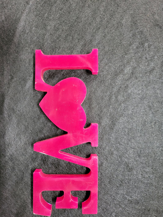 Love Resin Sign