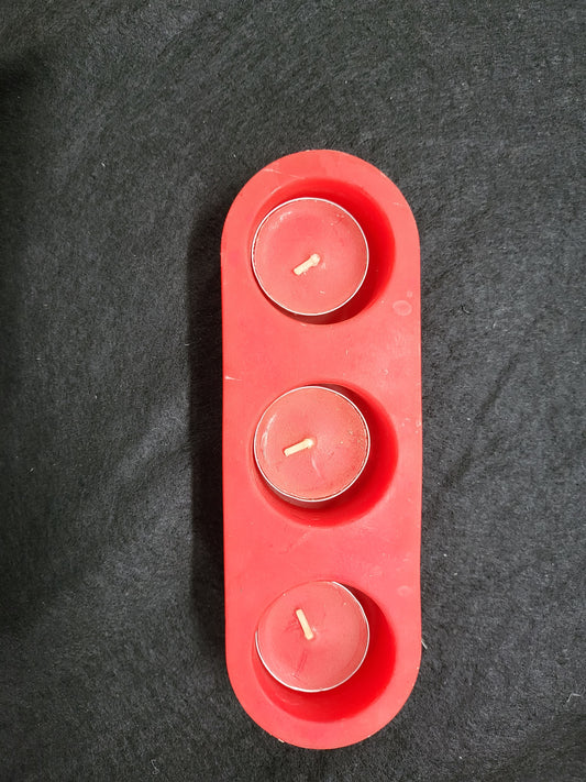 Red Candle Holder