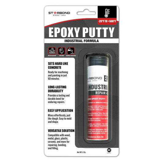 High Temperature Resistance  White Epoxy Putty (2 oz.)