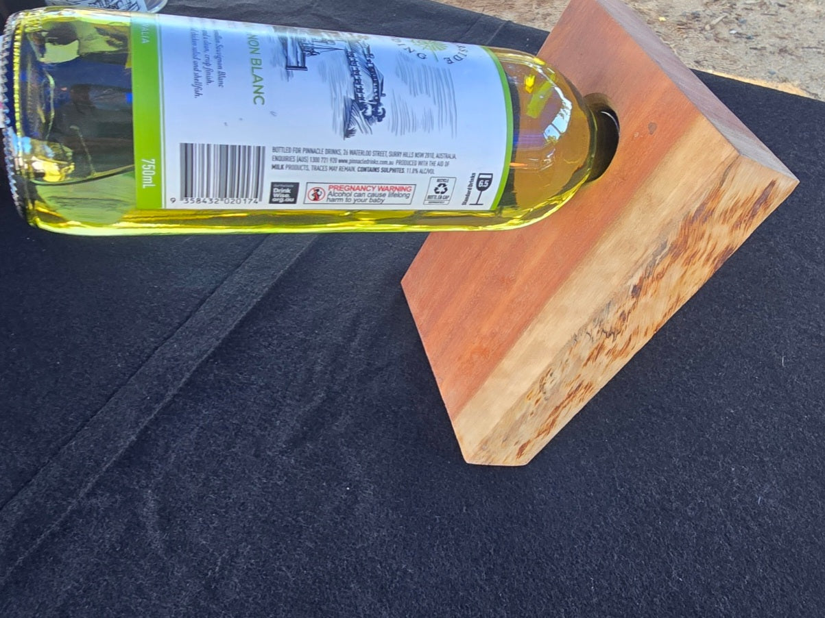 Iron Bark Wine Holder